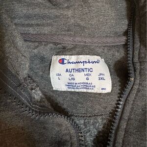 Champion Dark Gray Authentic Hoodie